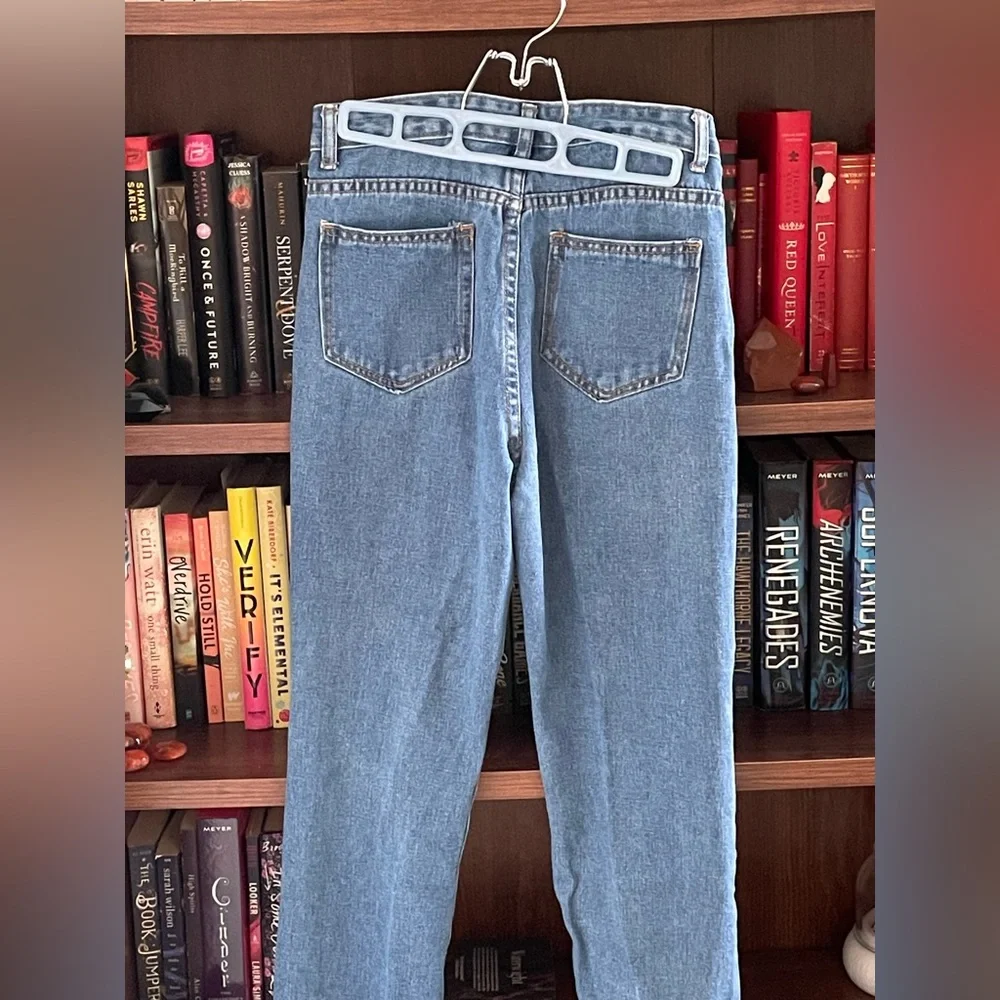 Patched zipper jeans - Picture 3 of 3